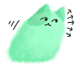 Fluffy balls (5) The plump cats sticker #8573192