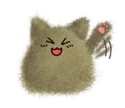 Fluffy balls (5) The plump cats sticker #8573193