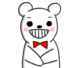 Bow tie Bear sticker #8574021