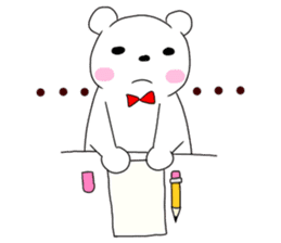 Bow tie Bear sticker #8574052