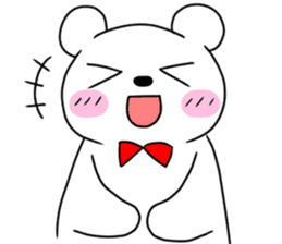 Bow tie Bear sticker #8574057