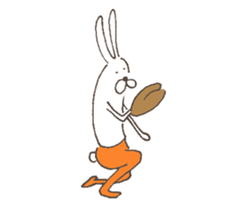 The rabbit in tights 5 sticker #8574194