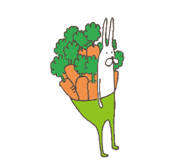 The rabbit in tights 5 sticker #8574206