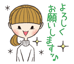 Eloquent woman sticker #8575022