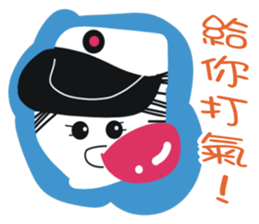 White face in my line-1 sticker #8575166