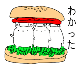 White bear Burger sticker #8575180