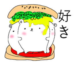 White bear Burger sticker #8575187