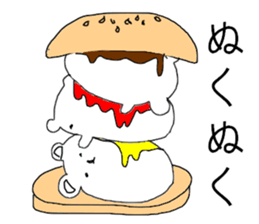White bear Burger sticker #8575188