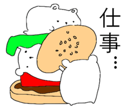 White bear Burger sticker #8575190