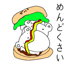 White bear Burger sticker #8575191
