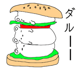 White bear Burger sticker #8575192