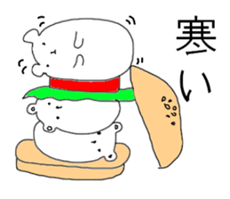 White bear Burger sticker #8575194