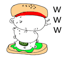 White bear Burger sticker #8575200