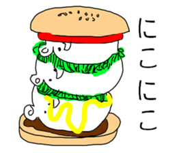 White bear Burger sticker #8575201