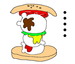 White bear Burger sticker #8575204
