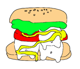 White bear Burger sticker #8575210
