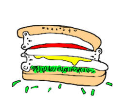 White bear Burger sticker #8575211