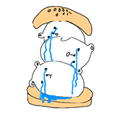 White bear Burger sticker #8575215