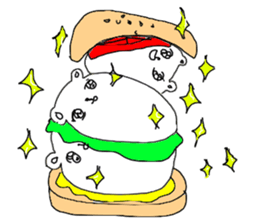 White bear Burger sticker #8575216