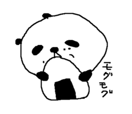 Simple big font panda sticker #8575671