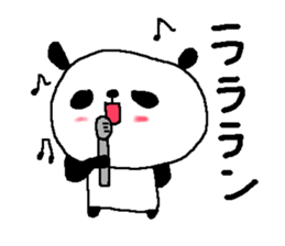 Simple big font panda sticker #8575697