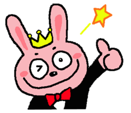 prince of rabbit sticker sticker #8576391