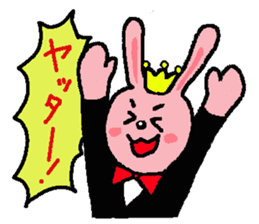 prince of rabbit sticker sticker #8576398