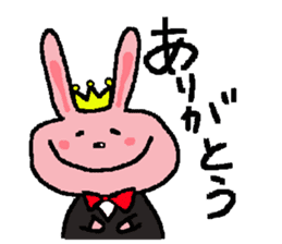 prince of rabbit sticker sticker #8576403
