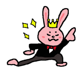 prince of rabbit sticker sticker #8576418