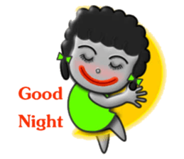 Green skirt sticker #8576427