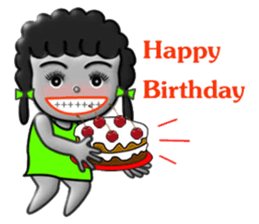 Green skirt sticker #8576428