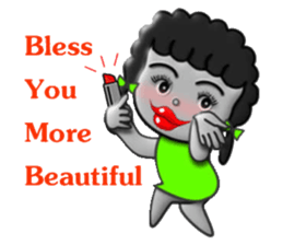 Green skirt sticker #8576429