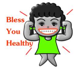 Green skirt sticker #8576430