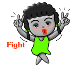 Green skirt sticker #8576431