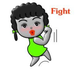 Green skirt sticker #8576432