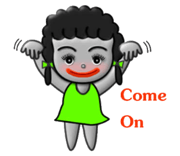 Green skirt sticker #8576435