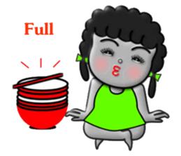 Green skirt sticker #8576438