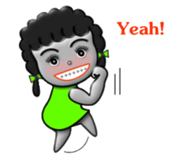 Green skirt sticker #8576444