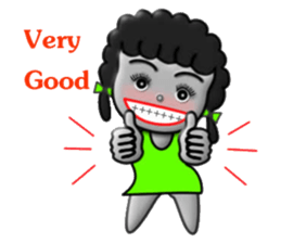 Green skirt sticker #8576445