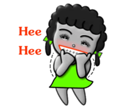 Green skirt sticker #8576447