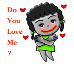 Green skirt sticker #8576448