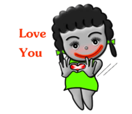 Green skirt sticker #8576451