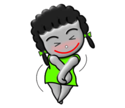 Green skirt sticker #8576452