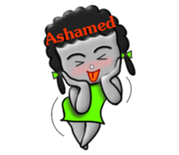 Green skirt sticker #8576453