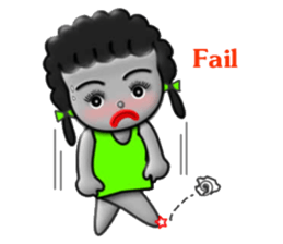 Green skirt sticker #8576454