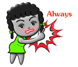 Green skirt sticker #8576455