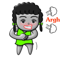 Green skirt sticker #8576456