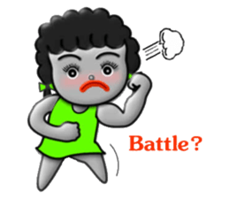 Green skirt sticker #8576457