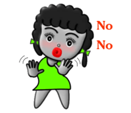 Green skirt sticker #8576458