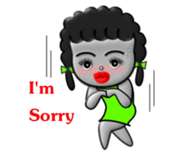 Green skirt sticker #8576462